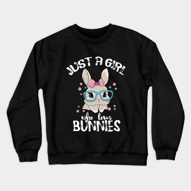 just a girl who loves bunnies Crewneck Sweatshirt by youki